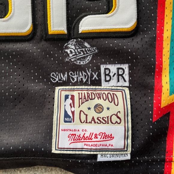 Eminem Bleacher Report Mitchell and Ness REAL jersey - Picture 3 of 4